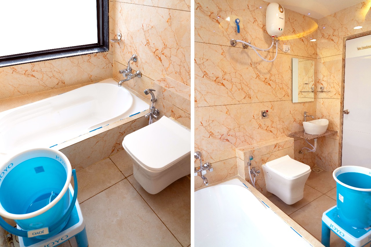 Clean modern bathroom